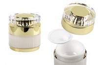 Luxury 50 ml acrylic jar for cream with acrylic cap and plastic gasket