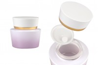 Luxury 50 ml glass jar for cream with acrylic cap and plastic gasket