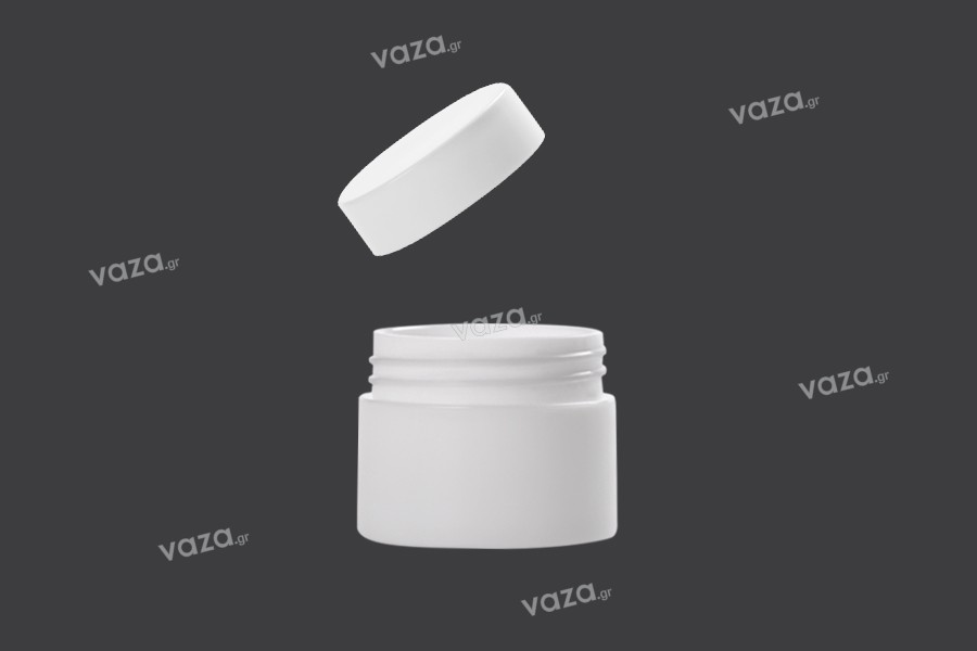 10ml double wall plastic cream jar with cap – available in a package with 12 pcs