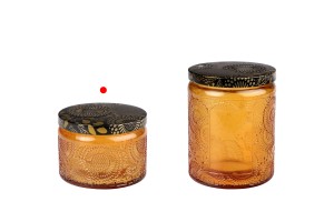 Glass jar 120ml in square shape with silver cap and rubber-bildgruppe