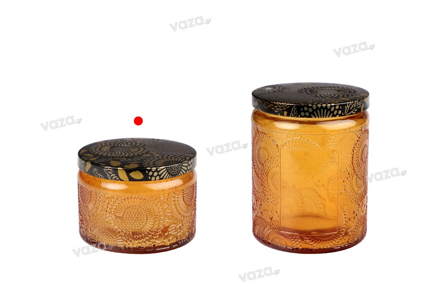 Glass jar 120 ml in square shape with silver cap and rubber