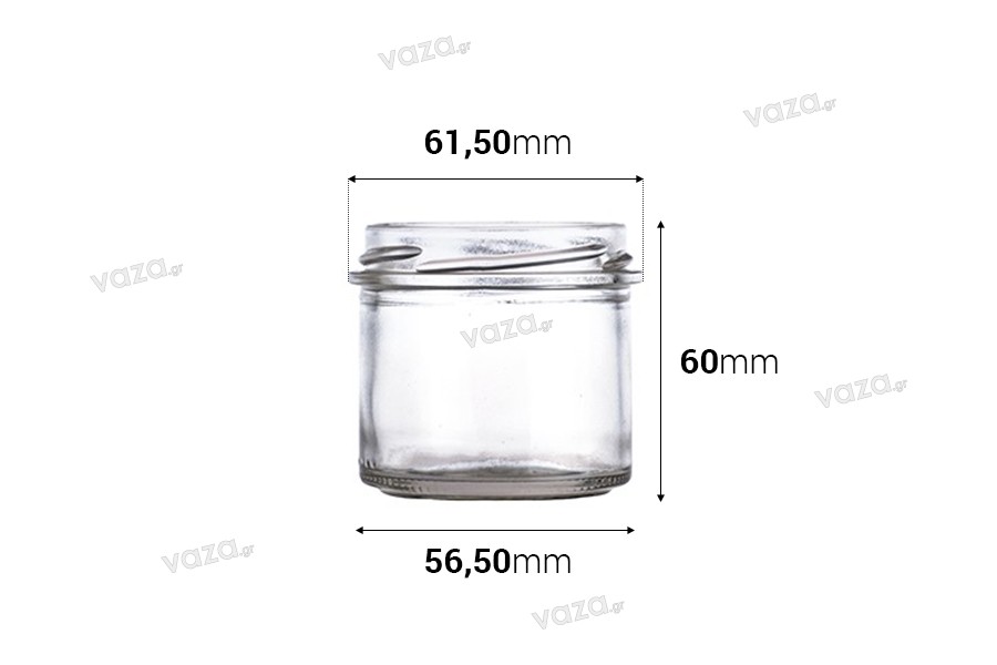 Βάζο γυάλινο 130 ml - 84 τμχ