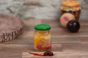 Viereckiges Glas für Marmelade 314 ml T.O 63-εικόνα_σύνθεση