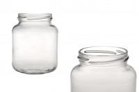 370 ml oval-shaped glass jar- 20 pcs