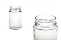 250 ml glass jar with   mouth for 58TO deep finish cap