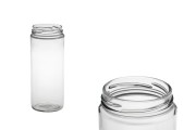 500 ml tube glass jar for food and spices, 63TO (deep) finish