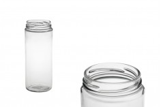 Barattolo di vetro cilindrico da 500 ml per alimenti e spezie (T. O 63) 