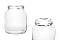 720ml oval-shaped glass jar - available in a package with 12 pcs