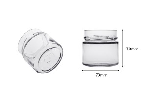 Pot 150 ml Ergo TO 70 Deep - 22 pcs-εικόνα_διαστάσεις