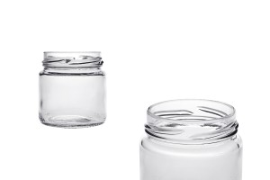 Pot en verre 106 ml cylindrique - 39 pcs