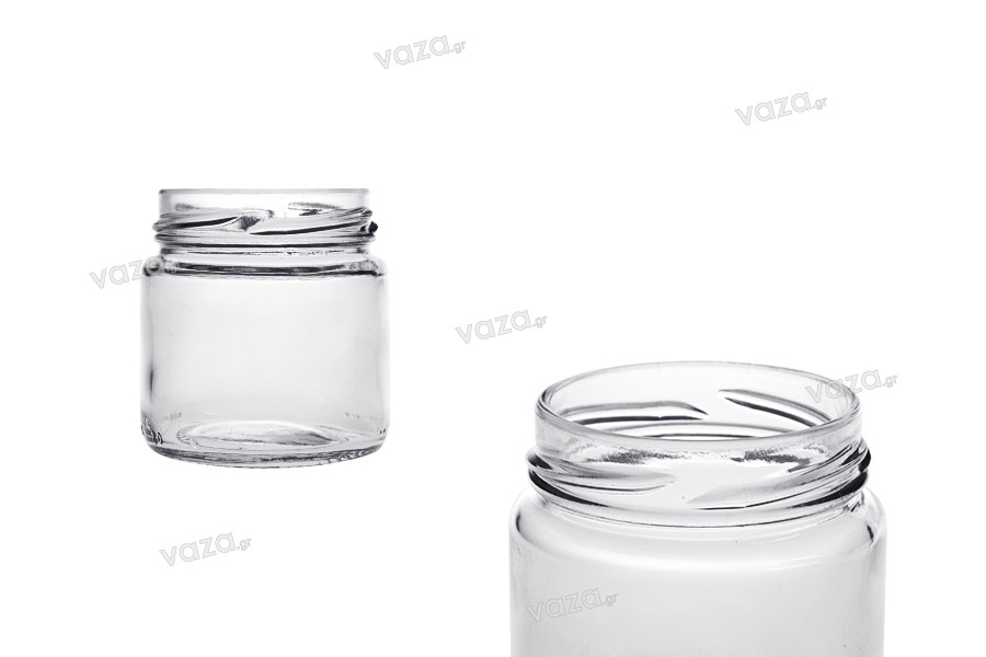 Pot en verre cylindrique 106 ml transparent