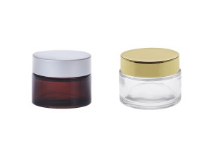 Çeşitli renklerde cam krem kavanozu 50 ml - kapaksız-9