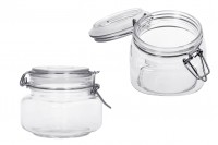 500ml glass jar with rubber seal and stainless wire