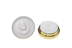30ml plastic airless jar with left-opening cap in many colors. 