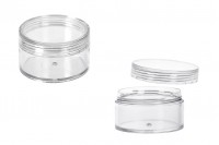 50ml acrylic jar with cap - available in a package with 12 pcs