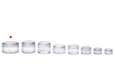 50ml acrylic jar with cap - available in a package with 12 pcs