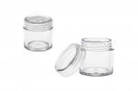 Petit pot en plastique transparent de 7ml en forme de tube 265 x 29 mm - 50 pcs