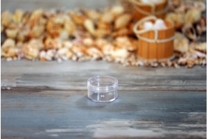 Cremedose 30ml, aus Kunststoff 49x27 mm mit Deckel -12 Stücke-εικόνα_διαστάσεις