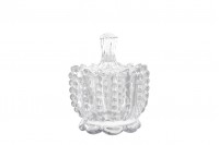 Candy buffet decoration glass jar with lid in size 86x107 mm