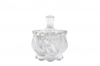 140 ml candy buffet decoration glass jar with lid in size 85x105 mm