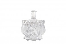 Glass jar for candy 140ml 88x110 mm with lid