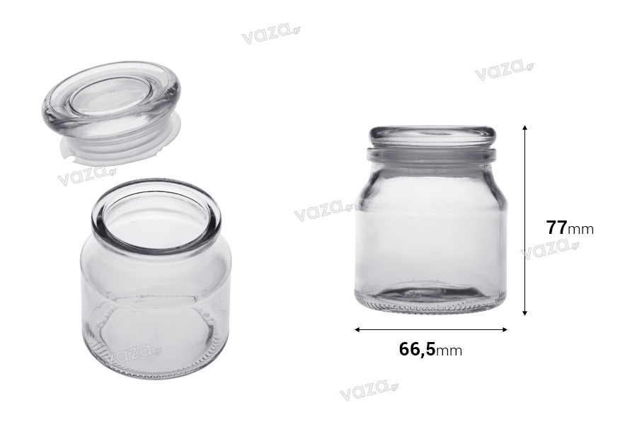 Petit pot en verre moderne de 40 mL