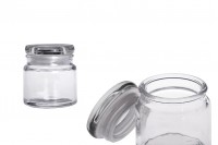 100 ml glass jar with rubber glass stopper