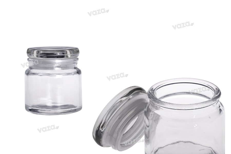 100ml Transparent - Petite bouteille de vin en verre, pot de