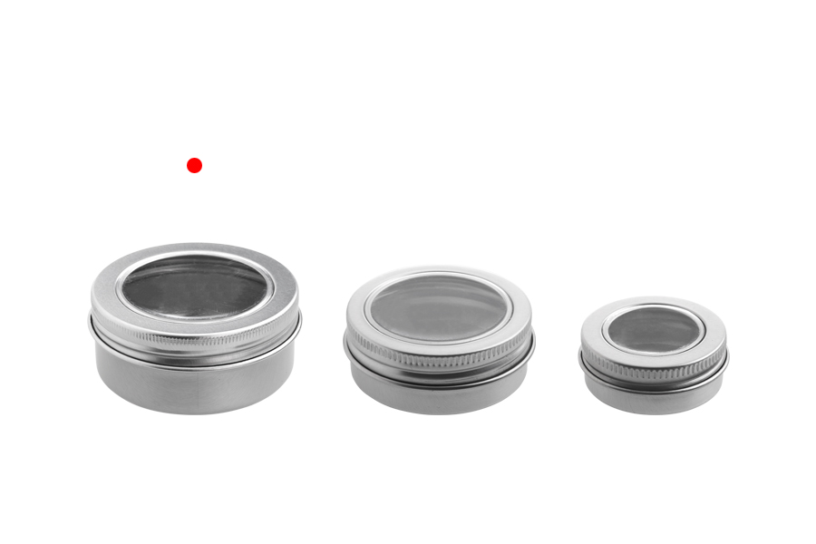 Vasetto in alluminio argentato 50 ml con finestra sul tappo - 12 pz Vasetto in alluminio argentato 50 ml con finestra sul tappo - 12 pz-εικόνα_σύνθεση