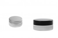 5ml forsted glass cream jar with cap and EPE liner inserted in the cap 