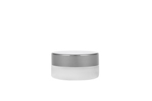 Petit pot en verre de 5ml en couleur du sablé, avec couvercle et joint intérieur-εικόνα_σύνθεση