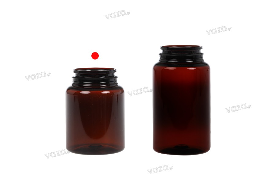 100ml plastic PET pill and capsule jar.