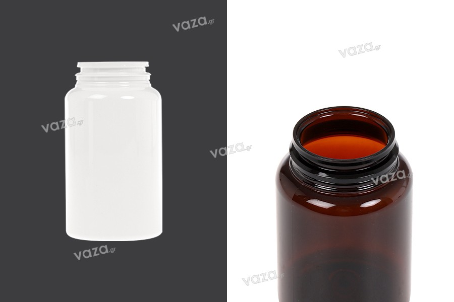 150ml plastic PET pill and capsule jar.