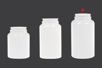 Βάζο πλαστικό PET 200 ml σε λευκό χρώμα για χάπια και κάψουλες Βάζο πλαστικό PET 200 ml σε λευκό χρώμα για χάπια και κάψουλες