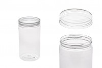 PET plastic jar 320 ml 65x120 mm with clear cap - 12 pcs