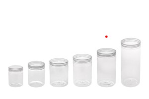 Petit pot de 320ml en plastique (PET) 65 x 120 mm transparent avec couvercle - 12 pcs-εικόνα_σύνθεση
