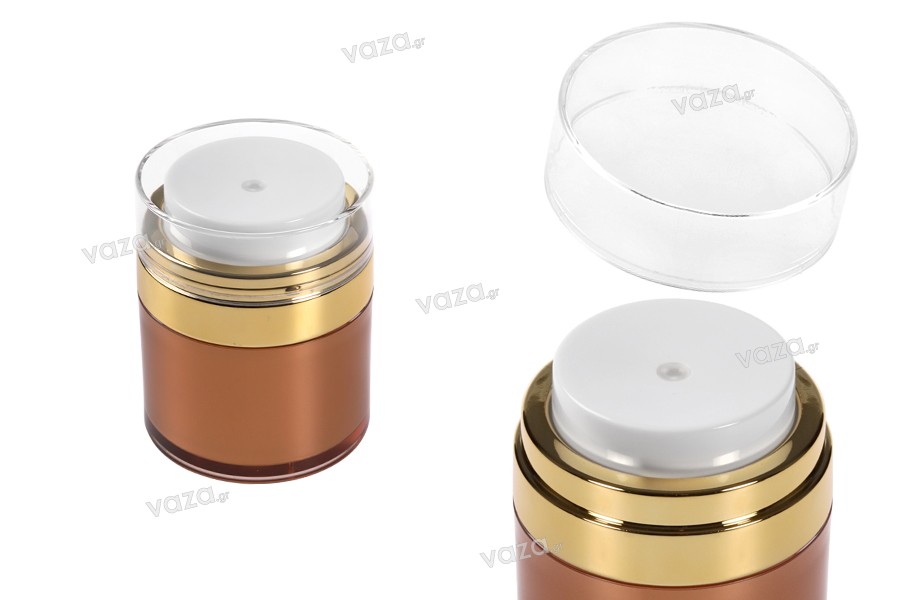 Airless 30ml plastic jar with lid