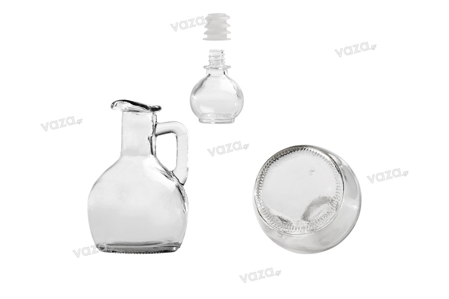 170ml glass jug with handle and glass stopper