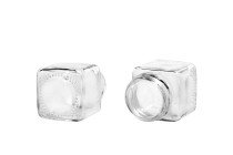 Barattolo quadrato in vetro da 50 ml e 56x45 mm senza tappo Barattolo quadrato in vetro da 50 ml e 56x45 mm senza tappo-dimensioni_immagine