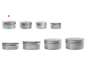 Petit pot en aluminium de 50ml avec joint intérieur sur le couvercle en différentes couleurs - 12 pcs-3