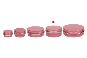 Petit pot en aluminium de 50ml avec joint intérieur sur le couvercle en différentes couleurs - 12 pcs-6