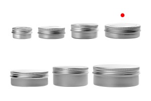 Kavanoz alumini 100 ml me hapësirë në kapak - 12 copë-imazh_grup