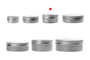 Vasetto in alluminio da 50 ml con finestra sul tappo - 12 pz-εικόνα_σύνθεση