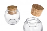 Glass jar 120 ml with cork
