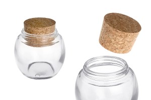 Glass jar 120 ml with cork-εικόνα_προϊοντική