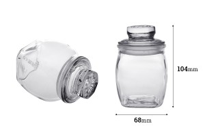 200ml Glasdose mit Deckel zum luftdichten Verschließen-bildabmessungen