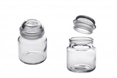 100 ml glass jar with rubber glass stopper