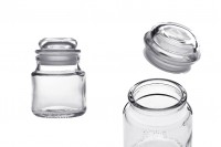 100 ml glass jar with rubber glass stopper