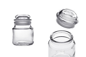 100ml Glasdose mit Deckel zum luftdichten Verschließen-1
