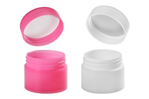 Pot à double fond en plastique de 10ml avec joint intérieur sur le couvercle - 12 pcs-εικόνα_σύνθεση